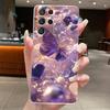 For Samsung S21 Ultra Case Clear Casing Fashion Butterfly Flower Soft TPU Silicone Cover For Samsung Galaxy S20 Ultra Phone Case