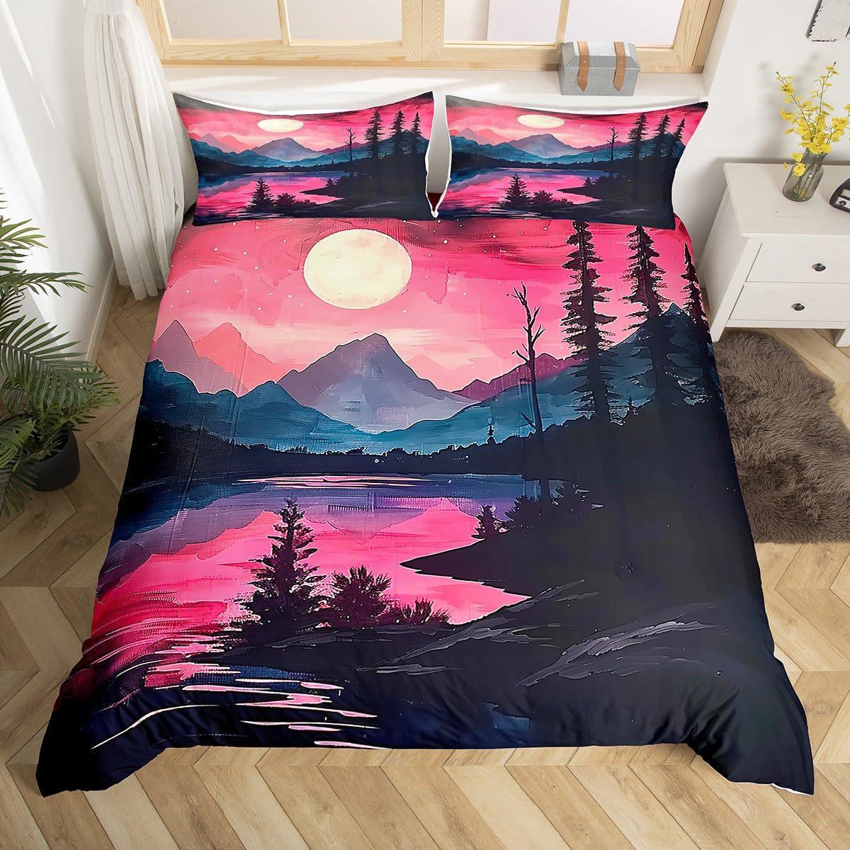 

Beautiful Landscape Van Gogh Van 3D Printed Bedding Set Cozy Soft Duvet Cover King Queen Twin Size Birthday Gift Bedroom Decor EU Single 135x200cm