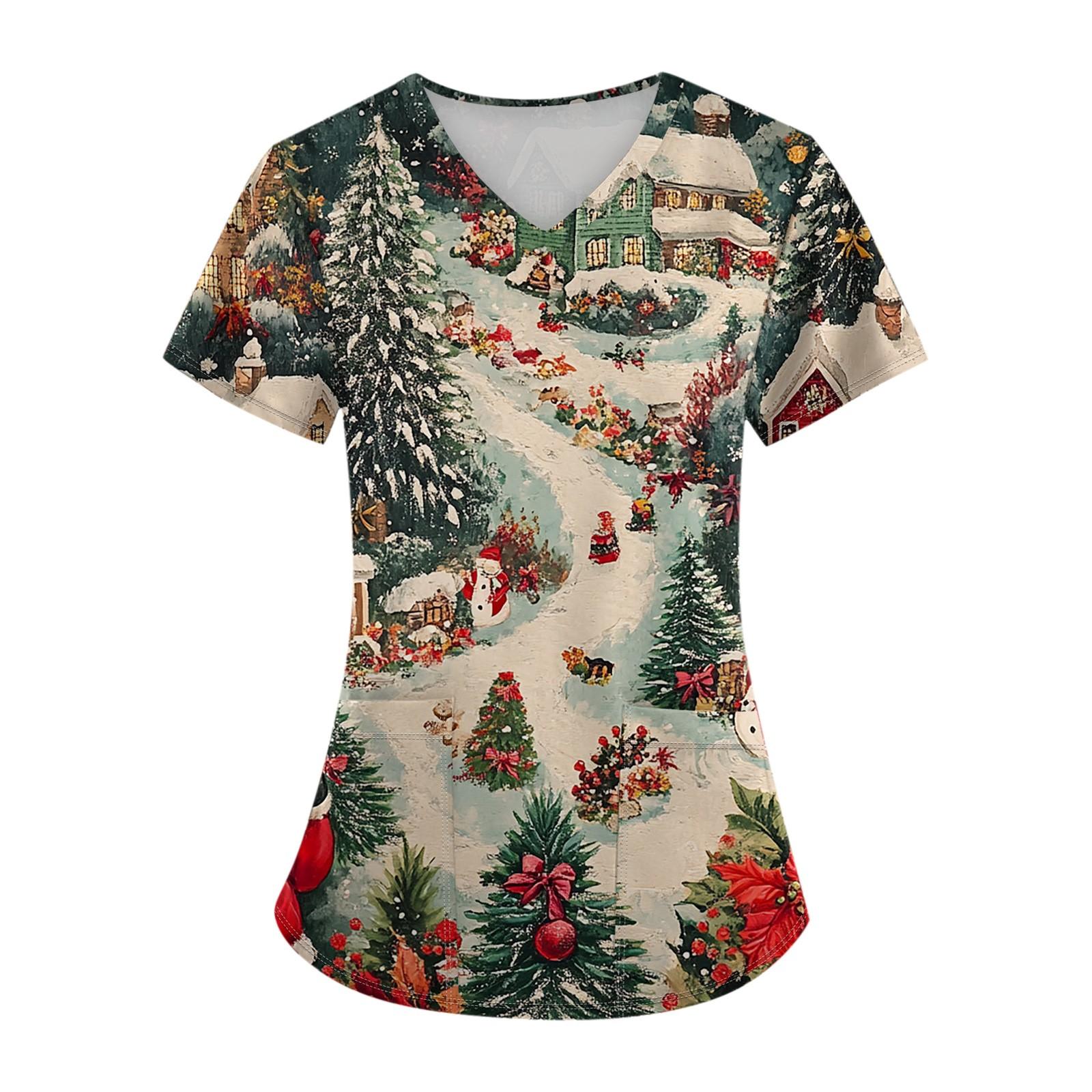 

Женский топ с карманом и коротким рукавом с крестом и V-образным вырезом L белый