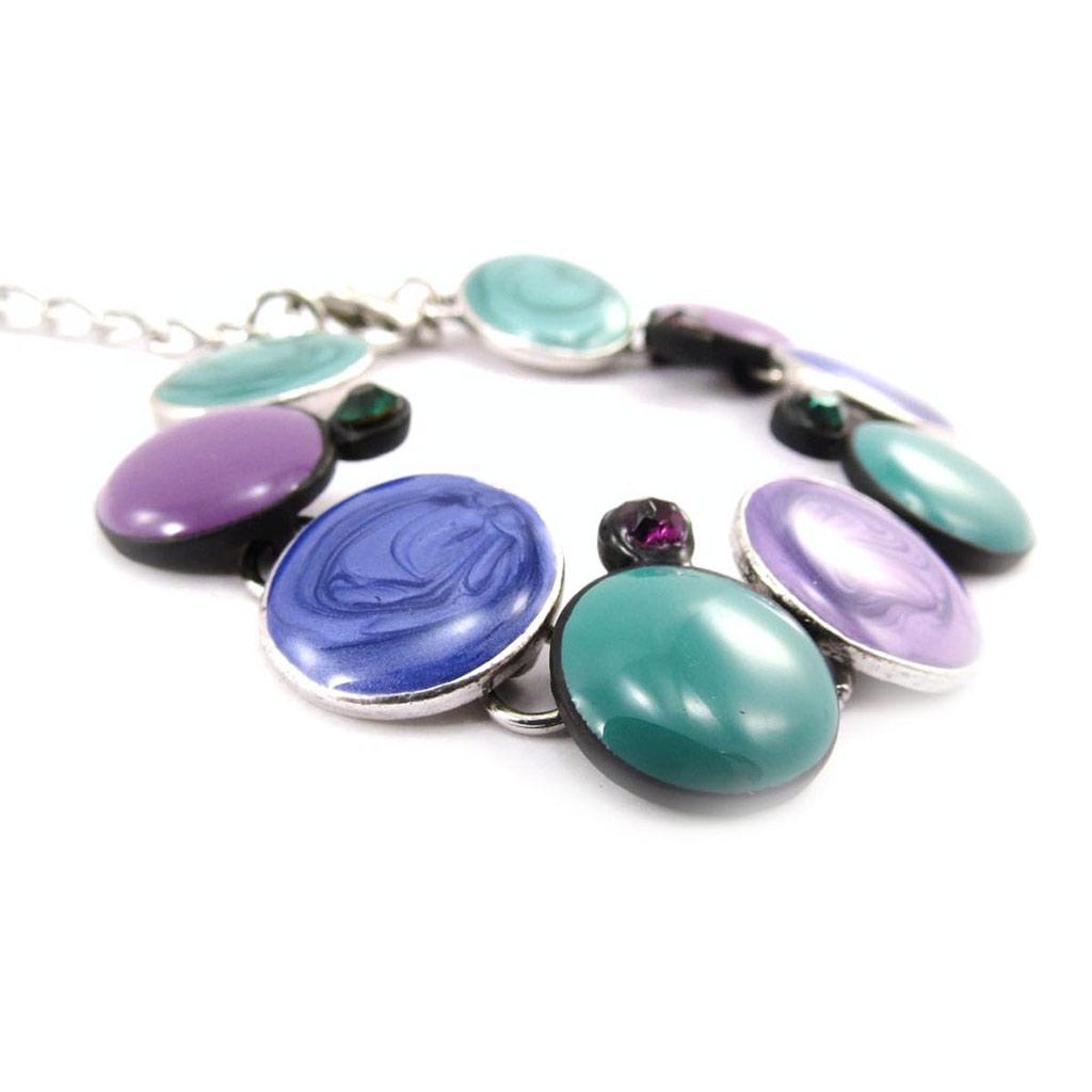 NOA [J4218] - Brățară de designer „Colorează” turcoaz mov