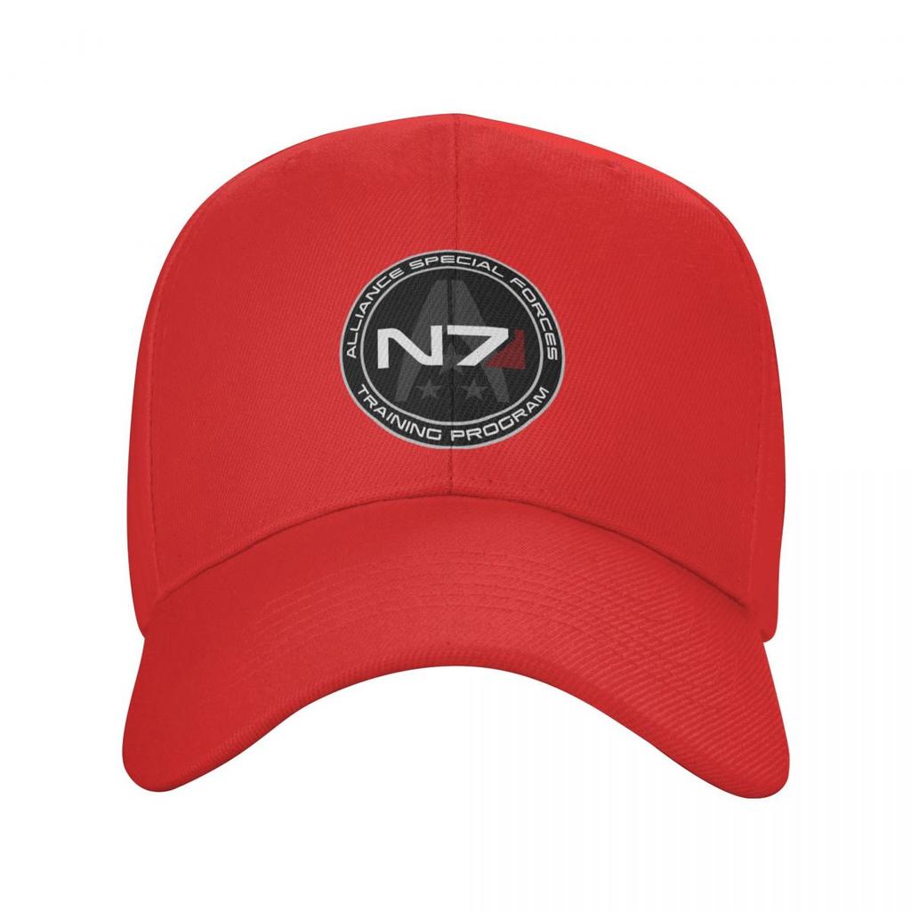 Fashion Unisex Alliance Mass Effect N7 Baseball Cap Adult Video Game Adjustable Dad Hat Unisex Women Hip Hop Snapback Caps