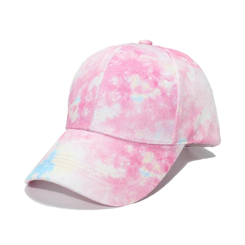 New Unisex Outdoor Fashion Graffiti Printing Baseball Cap Europe  Men Tie Dye Adjustable Hats Summer Hip Hop Snapback Dad Hat
