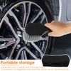 7Pcs Car Wheel Cleaning Kit Multiple Clean Tool with Storage Bag Soft Rim Brush Microfibre Flat Wheel Brush Sponge Detail Wiping