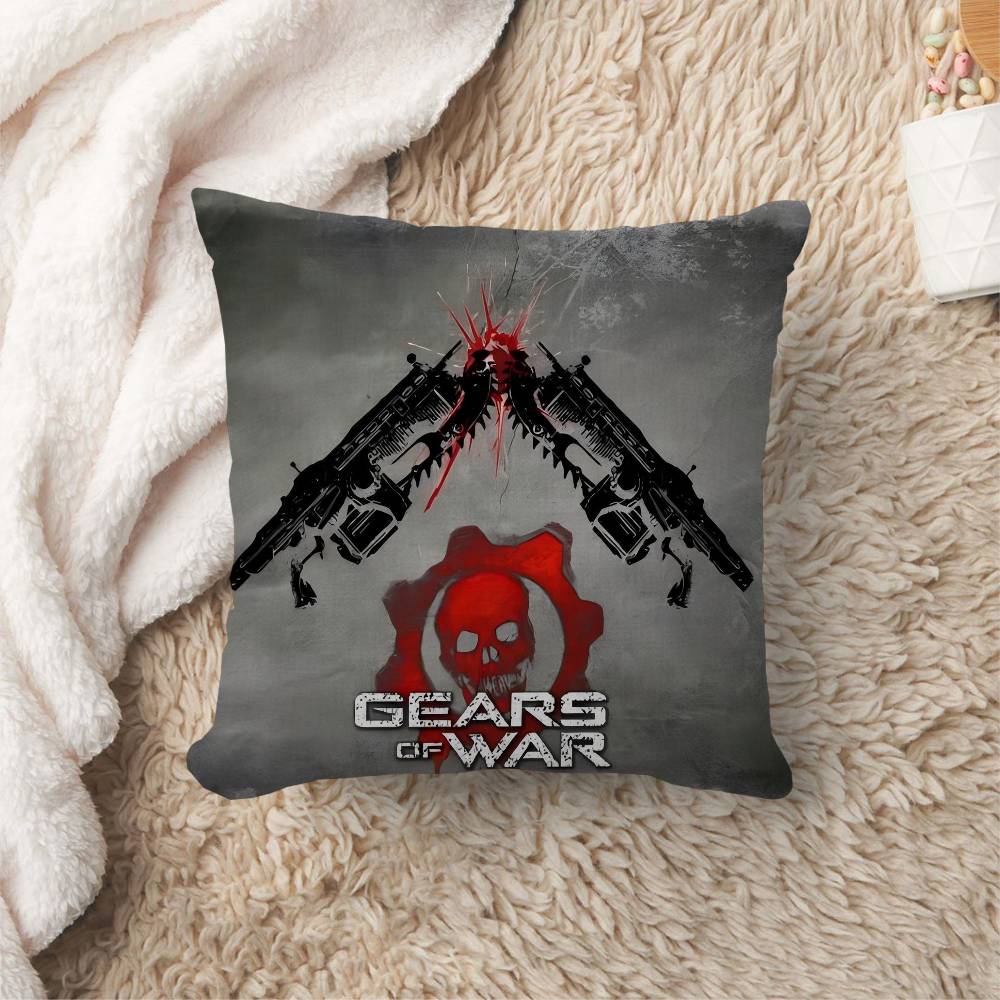 G-Gears Of War Personalized Pillow Cover Kids Bedroom Wild Party Decor Pillowcase Kid Birthday Shower Gift
