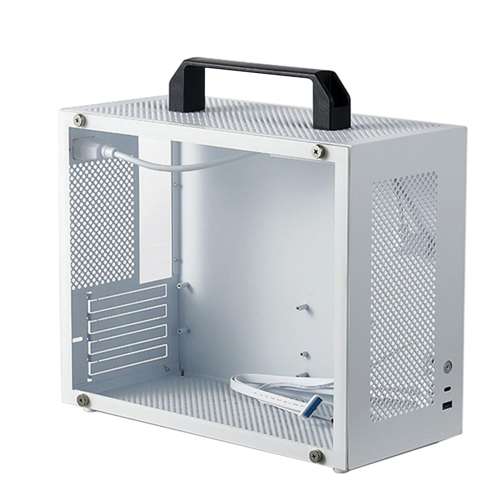 

X2 ITX Computer Case, Support MATX ITX Motherboard, ATX Power Supply, Support Up to 335MM GPU, 6 Fan Mounts, Removable