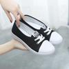 Women's Korean Style Breathable Canvas Shoes - Comfortable, All-Match, Shallow Mouth Design