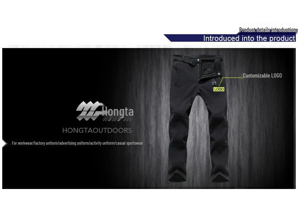 Men's and Women's Windproof Softshell Fleece Pants for Skiing, Mountaineering, and Outdoor Sports - Slim Fit, Plus Size, Autumn/Winter.