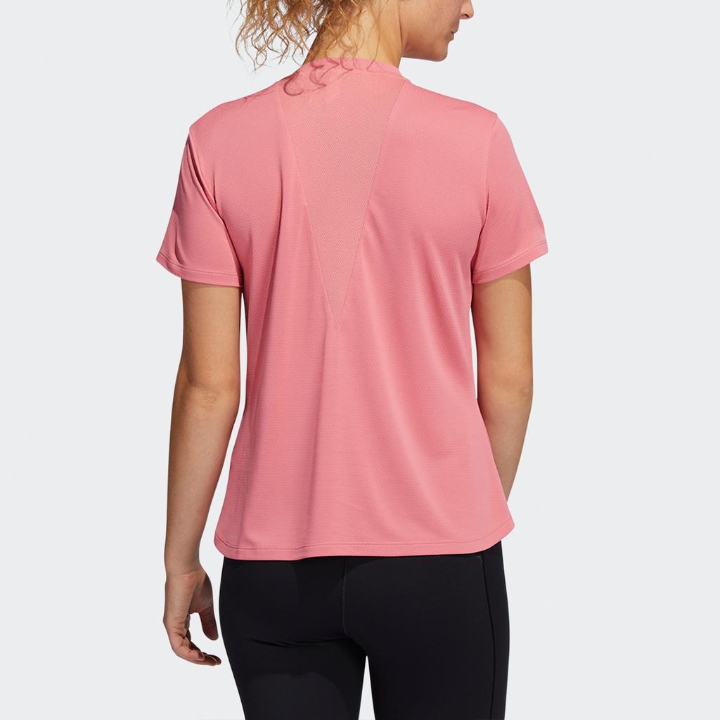 Adidas Heatrdy Focus High-Intensity Training Sports Short Sleeve Tee Women Tops Shocking-Pink H20745