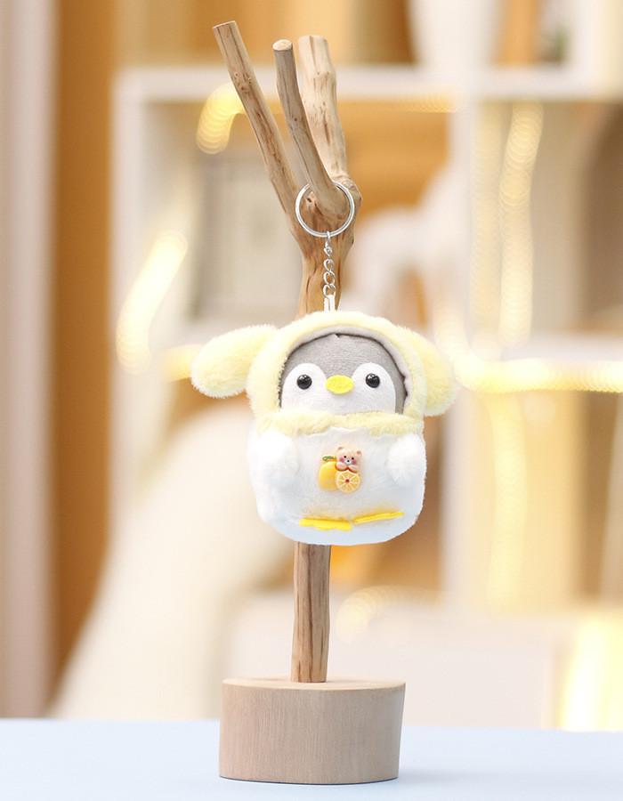 Penguin Cute Animal Plush Keychain With Short Pile Fabric For Gift Decoration