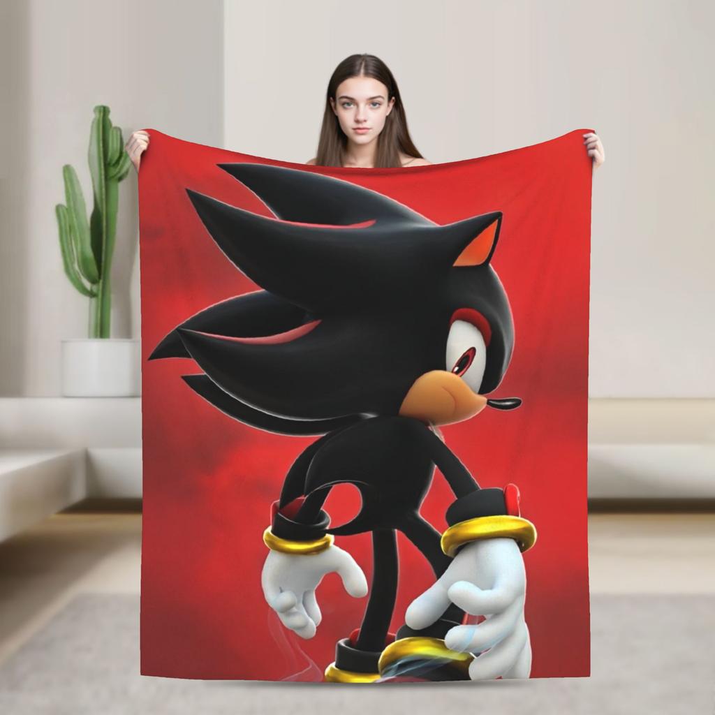 Zbrojené Super Ježek Stín Deka Flanelová Úžasná Prodyšná Přehozová Deka pro Dekoraci Přehozu