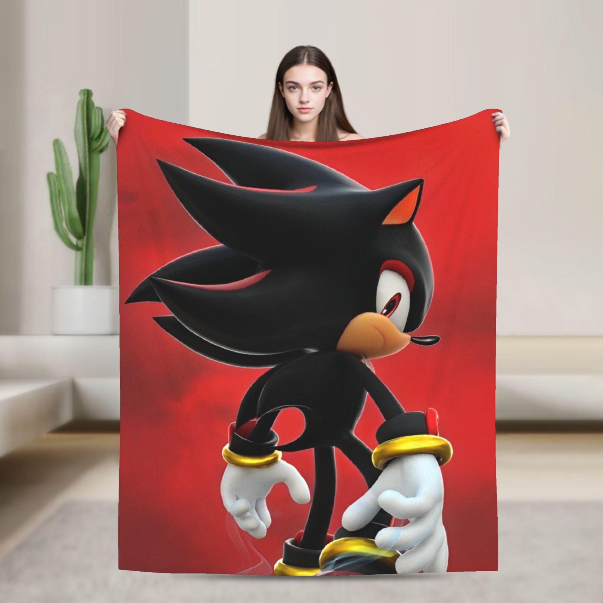 

Armored Super Hedgehog Shadow Blankets Flannel Awesome Breathable Throw Blankets for Bedspread Decoration 30x40in