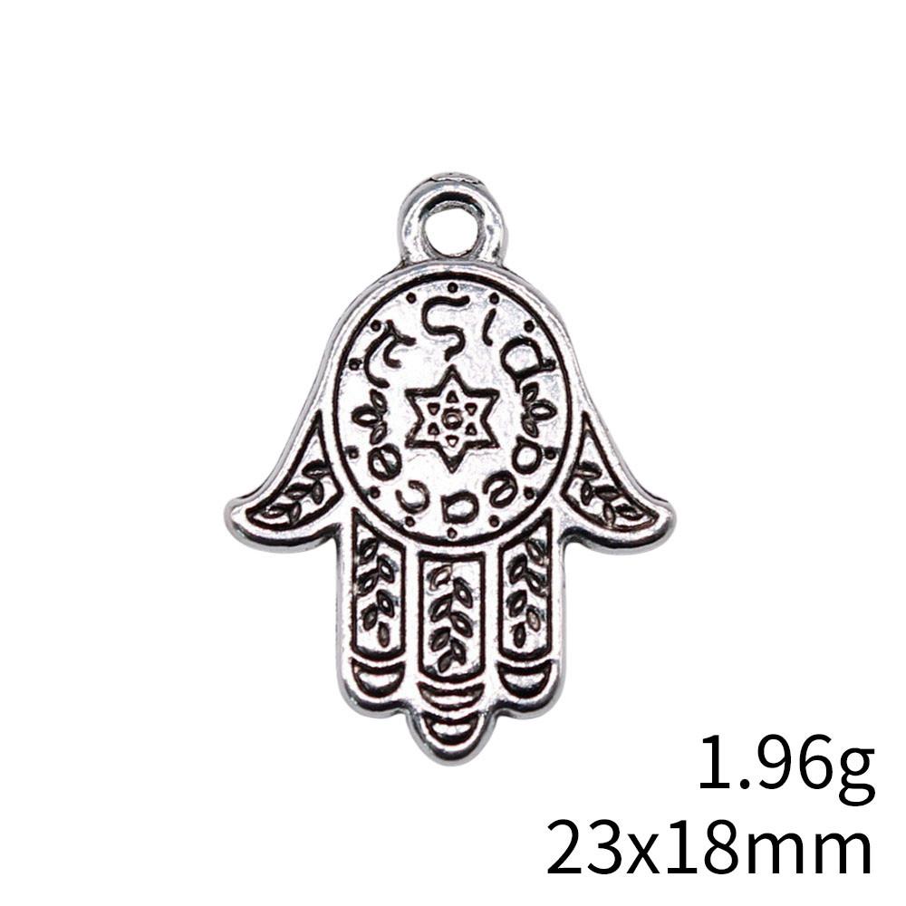 NewArrivals Charms For Necklace Hamsa Hand Talisman Amulet Charms Pendant Biz Phone Pendant