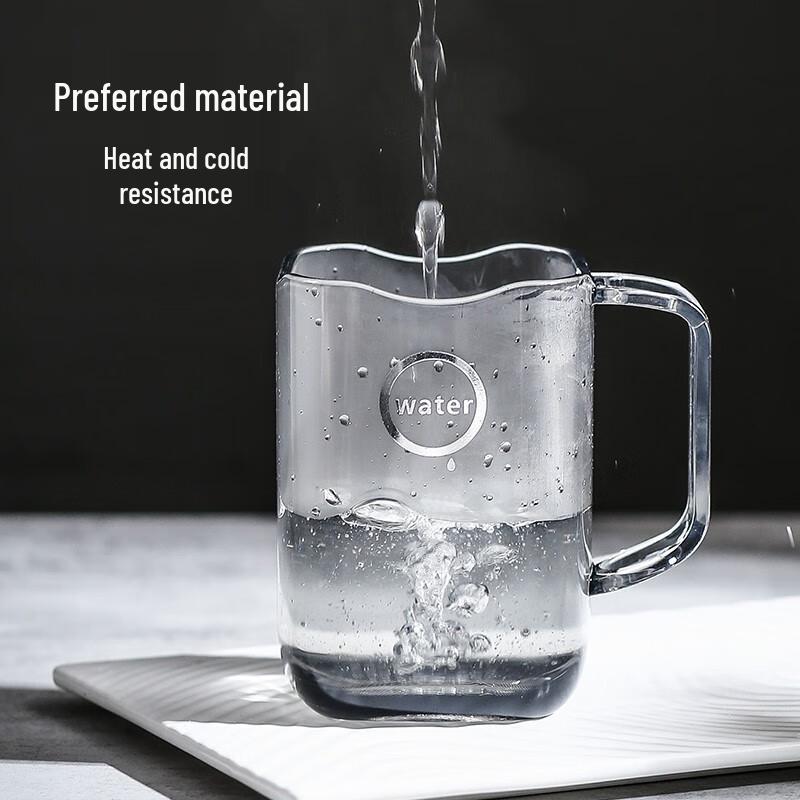 JAJALIN Japanese Style Acrylic Mouthwash & Toothbrush Cup