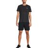Under Armour Logo Print Mid-Waist Quick-Dry Drawstring Casual Shorts Men Bottoms Black 1382641-001