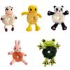 Pack of 5pcs Cute Cartoon Animal Plush Hair Scrunchies for Girls and Teens Soft Elastic Hair Ties Decorative Headdress