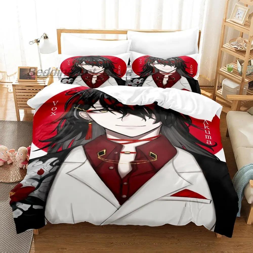 Comfortable Anime Print Bedding Set With Duvet Cover And Pillowcases Single Twin Full Queen King Sizes For All Ages