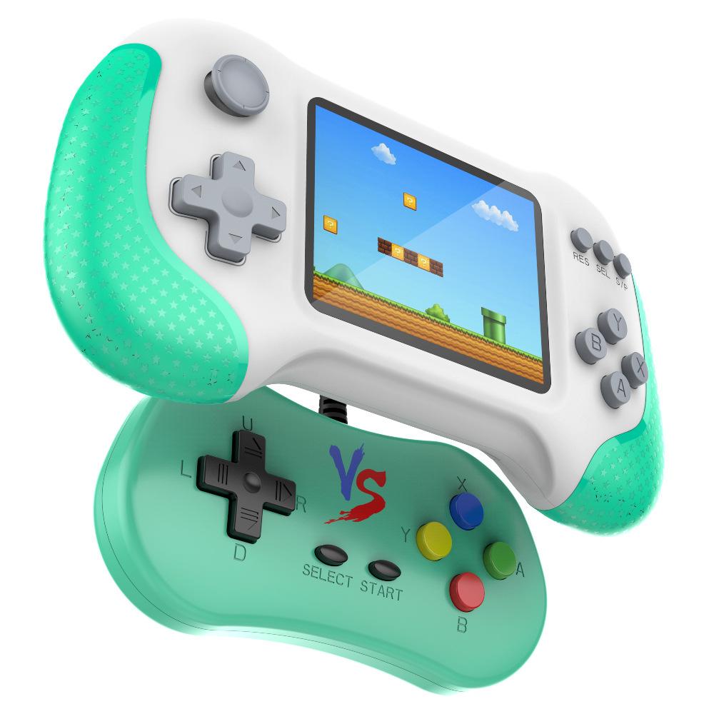 

3.5-inch handheld game console for kids - includes 500 retro games and supports two-player mode. белый