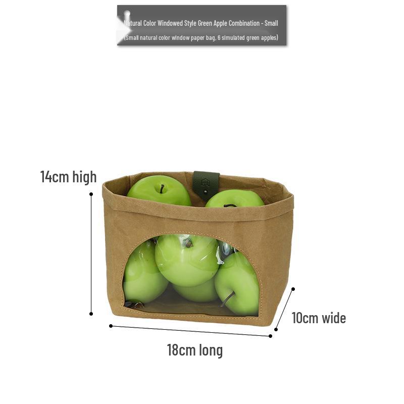 Green Apple Fruit Plate Décor for Dining, Showrooms, and Outdoor Picnic Photography