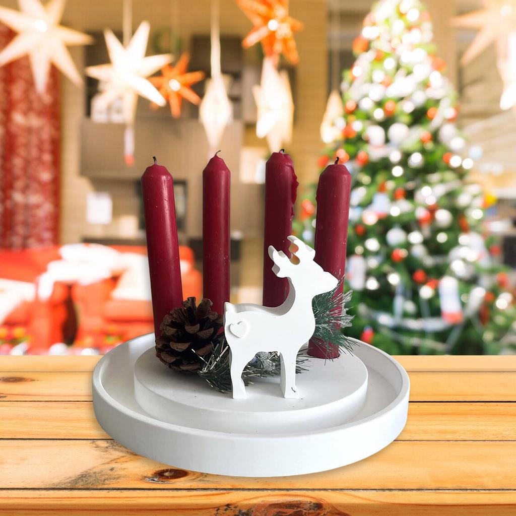 Round Resin Castes Sturdy Silicone Mold for Unique Concrete Candle Holders Accessory for Home Accent Decoration
