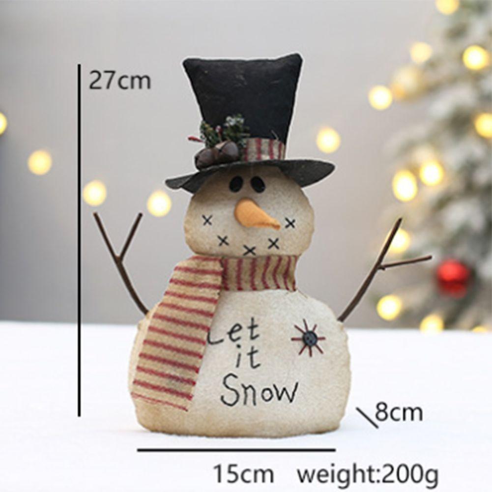 Bright Colors Christmas Snowman Ornament Holiday Decoration