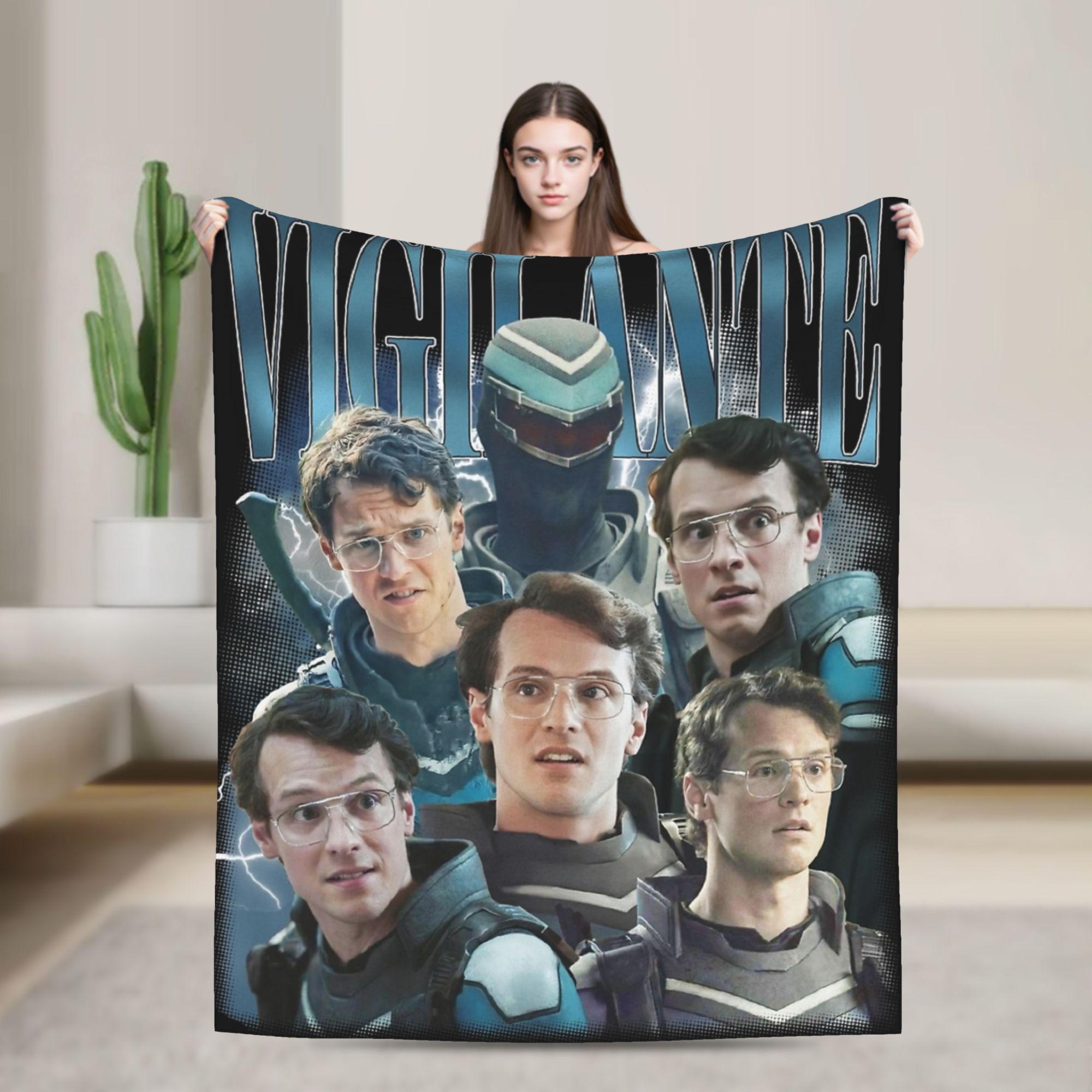 Vigilante Peacemaker Quotes Blanket Warm Cozy Fluffy  Throw Blankets for Couch 50x60 Inch Multiple Sizes Plush Thin Quilt 30x40in