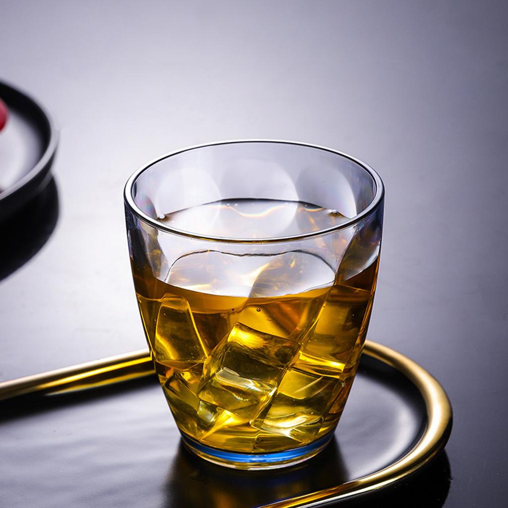 Unbreakable Plastic Drinking Glasses 390ml Shatterproof Water Tumblers Reusable Fruit Juice Beer Champagne Cup for Bar