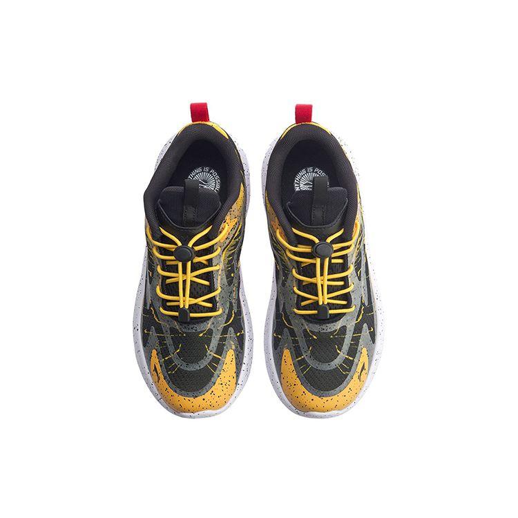 Li Ning Night Elf Sports Shoes Kids Sneakers Yellow Black YKCQ234-7