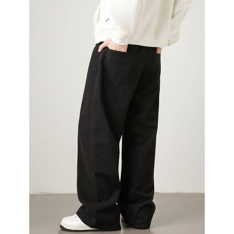 Pure Cotton Workwear Casual Pants Men's Straight-leg American Style Overalls 2025 New Arrival Autumn Loose Pants Wide Leg Matchet Pants