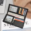 Genuine Leather Business Men's Wallet Nappa Leather Long Wallet RFID New Zipper Anti Magnetic Card Slot