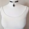 Collana Choker in Velluto con Ciondolo Cameo Vampiro Gotico per Donna Moda Strega Pagana Gioielli Regali per Ragazze Choker Punk Creativo