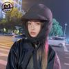 Big Head Circumference Lei Feng Hat Children Autumn and Winter Thickened Warm Ear Protection Cycling Cold Hat Cotton Hat Niche Ski Hat