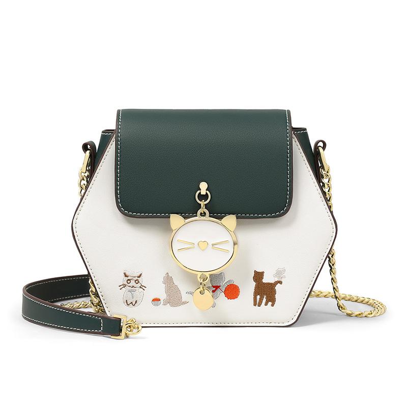 

Женская сумка через плечо сумка из высококачественной фактурной кожи на весну и лето Niche сумка на одно плечо с цепочкой