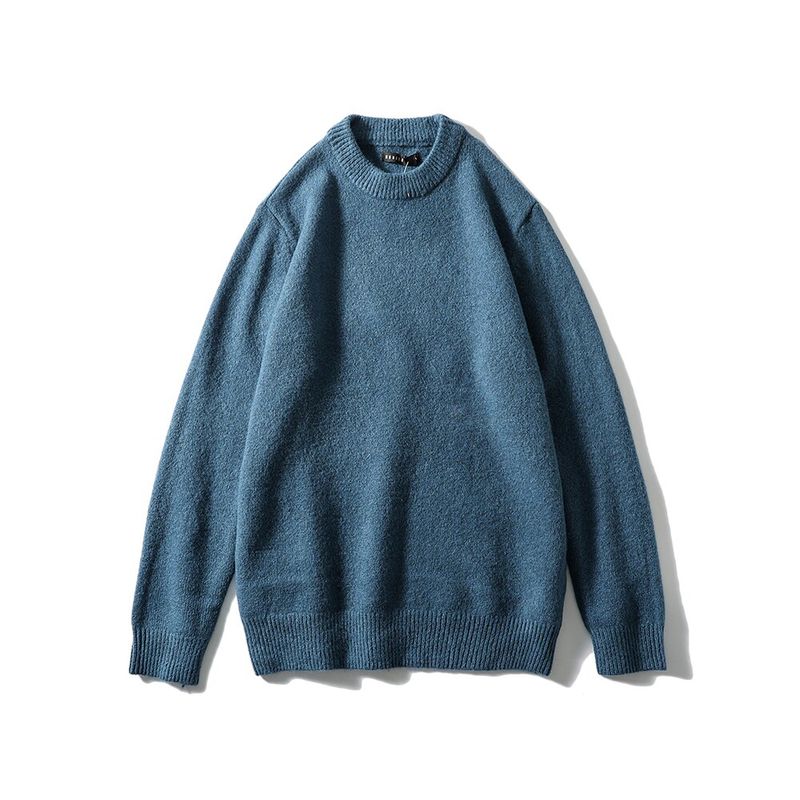 Wool Blend Sweater for Men, Winter Inner Wear, Round Neck, Slim Fit, Warm Wool Sweater, Foreign Trade Men's Pullover Knitwear