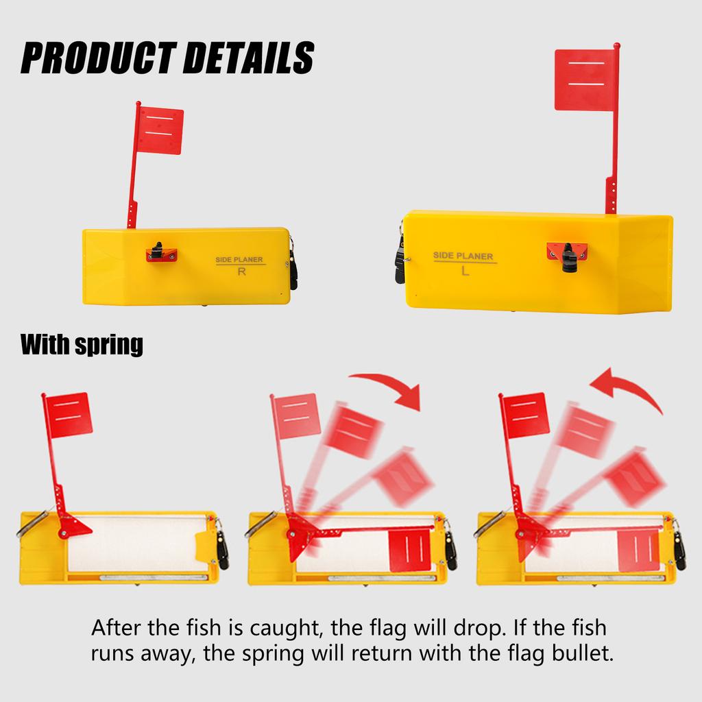 Fishing Side Planer Boat Trolling Lure Diver Board Side Planers for Freshwater Saltwater Angling Tool Accessory