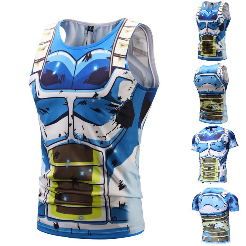 Premium Quality Men's Vegeta T-shirts Tank Top Dragon Ball Z Super 3d Sport Blouse Tee For Every Occasion