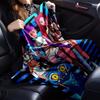 1pc Hunter X Kopo group - Themed Flannel Blanket - Suitable for Bed, Home Decor, Graduation Gifts, Easter, Back to School, ChristmasA79