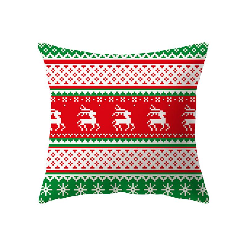 Hjemmedekorasjon Juletema trykt mønster Putetrekk Hjem Stue Sofa Pyntepute Putetrekk