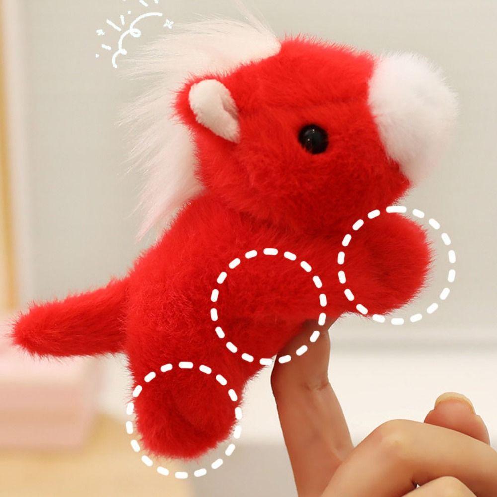 Soft Plush Refrigerator Stickers Stuffed New Year Mascot Mini Pony Fridge Magnet  Fridge Decoration