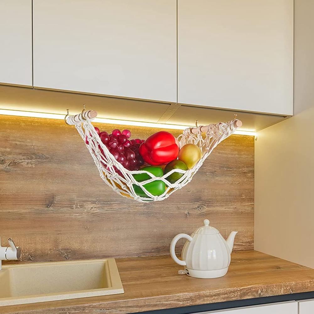 Fruit Hammock under Cabinet Strong Keep Fruits And Vegetables Fresh