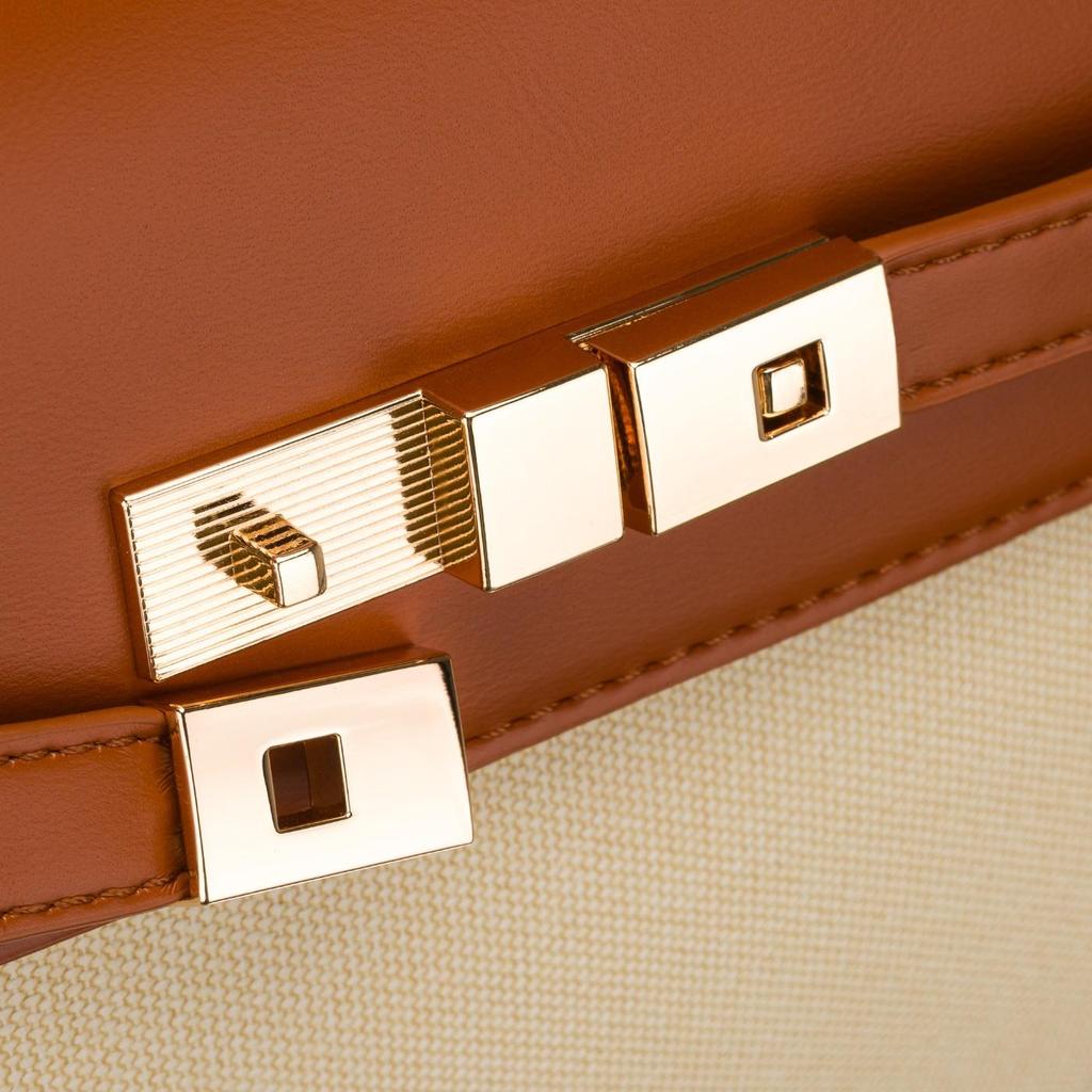 Torba damska PTN Konwalia-1412 Ecru-Brown