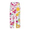 Women's Vintage Floral Print Button Pocket Trousers Slit High Waist Sports Yoga Casual Pants