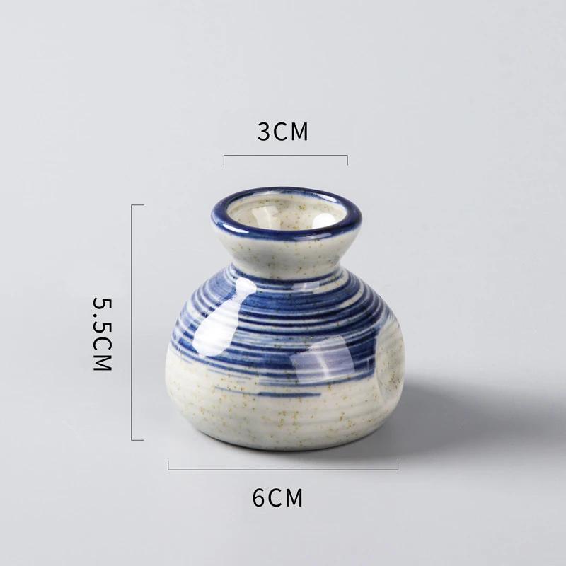 Ceramic kitchen household tableware Japanese sashimi sushi small can bottle dry ice cup creative plate Decoration shop Plate-B