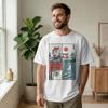 Men's Japanese Koi Fish The Great Wave Off T Shirt Kanagawa Pure Cotton Clothes Vintage Short S