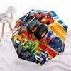 1 Stück Automatischer Faltregenschirm - Blaze Monster Machines Muster, Tragbares & Faltbares Design mit 8 Speichen, Weihnachts-Geburtstagsgeschenke