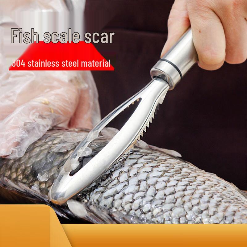 Shaofuren 304 Stainless Steel Fish Scaler & Belly Knife Set