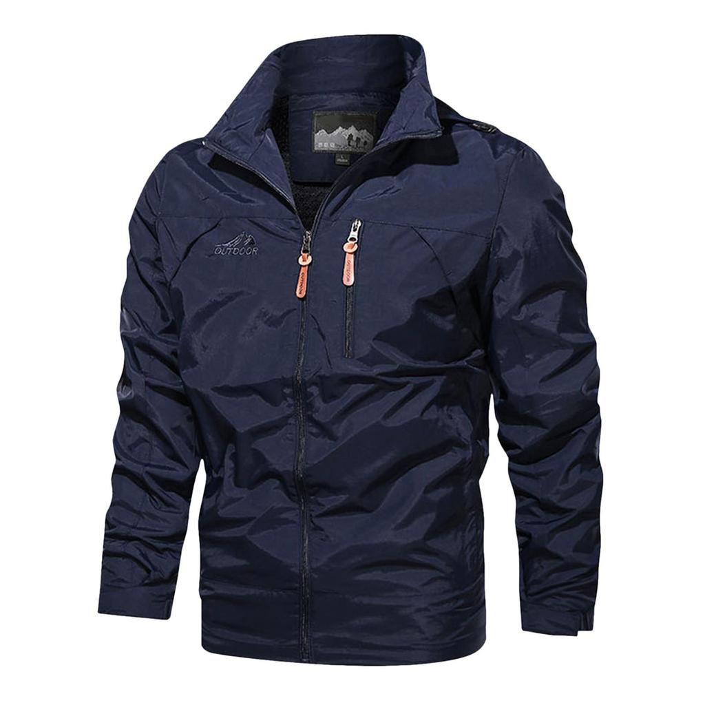 Frühling Herbst Herren Windjacke Übergröße Mann Winddichte Jacke Männer Klettern Camping Mäntel Herren Regenmantel Kleidung