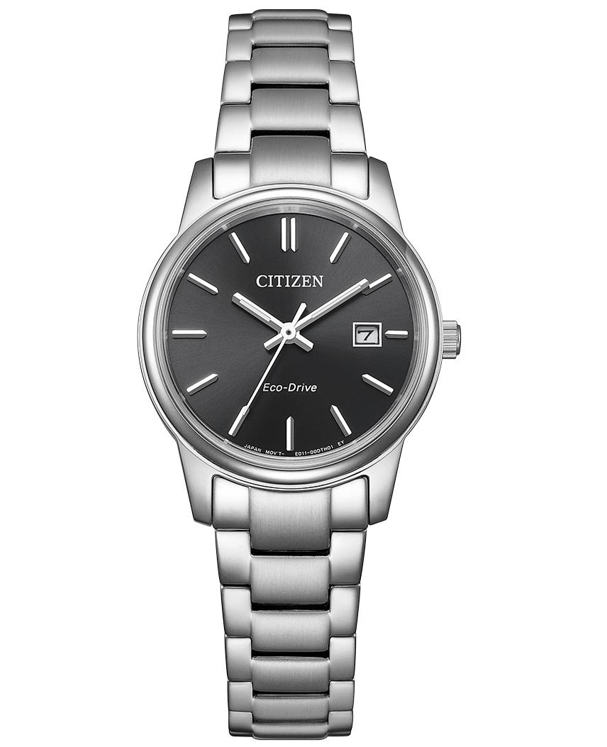 

Citizen Женские часы Eco-Drive Sapphire из нержавеющей стали EW2318-90E чёрный