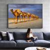 Desert Camel Canvas Painting Animal Wall Pictures Landscape Egyptian Pyramids Nile Posters for Living Room Wall Decor Cuadros