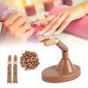 3pcs Brown Base Adjustable Nail Practice Fingers  Nail Art Training