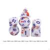 7 Pieces Multisided Dice Table Gaming Durable D4 D6 D8 D10 D12 D20 Color Changing for